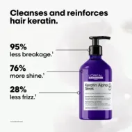 LOREAL Professionnel Serie Expert Keratin Alpha Sleek Shampoo 500ml