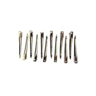 BEAUTY SALON Μεταλλικά Κλίπς Μαλλιών Κομμωτηρίου Σετ 12τμχ