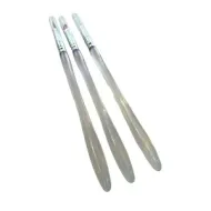 BEAUTY SALON Πινέλα Νυχιών Nail Art Διάφανο Σετ 3τμχ