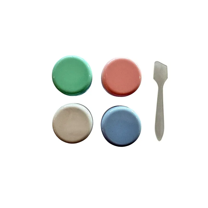 5207440012784BEAUTY SALON Πλαστικά Βαζάκια Ταξιδίου Χρωματιστά Με σπάτουλα Σετ 4 τμχ_beautyfree.gr