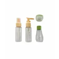 6945676405091BEAUTY SALON Πλαστικά Μπουκαλάκια Ταξιδίου Σετ 4τμχ_beautyfree.gr