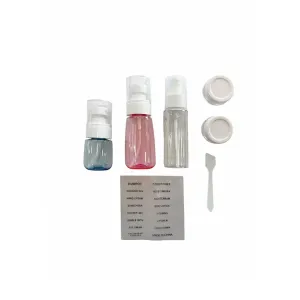 6945676405695BEAUTY SALON Πλαστικά Μπουκαλάκια Ταξιδίου Σετ 5τμχ_beautyfree.gr