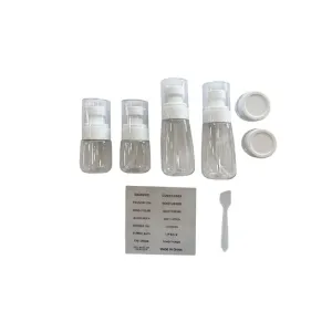 6945676402779BEAUTY SALON Πλαστικά Μπουκαλάκια Ταξιδίου Σετ 6τμχ_beautyfree.gr