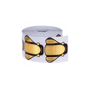 5207440012555BEAUTY SALON Φόρμα Επιμήκυνσης Νυχιών Χρυσή Ρολό 500 pcs_beautyfree.gr