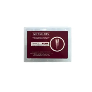 BEAUTY SALON Ψεύτικα Νύχια σε Κασετίνα Διάφανα 240τμχ