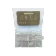 5207440012753BEAUTY SALON Ψεύτικα Νύχια σε Κασετίνα Διάφανα 288 τμχ_beautyfree.gr