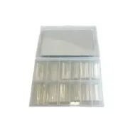 BEAUTY SALON Ψεύτικα Νύχια σε Κασετίνα Διάφανα Τετράγωνα 240τμχ