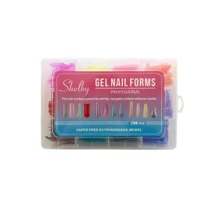 BEAUTY SALON Ψεύτικα Νύχια σε Κασετίνα Χρωματιστά 288τμχ