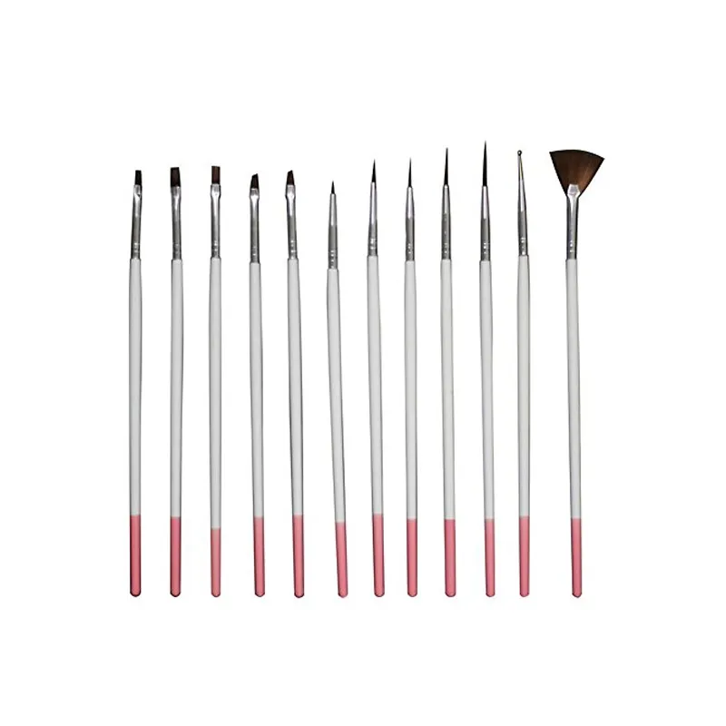 BEAUTY SALON Πινέλα Νυχιών Σετ 12 τμχ