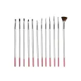 BEAUTY SALON Πινέλα Νυχιών Σετ 12 τμχ