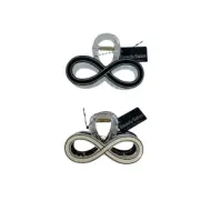 5207440010667BEAUTY SALON Κλάμερ Μαλλιών Διάφανο Λευκό - Μαυρο_beautyfree.gr