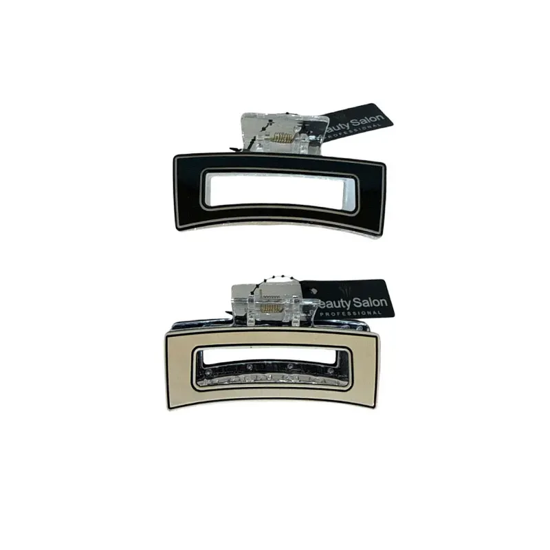 5207440010643BEAUTY SALON Κλάμερ Μαλλιών Διάφανο Λευκό - Μαυρο _beautyfree.gr