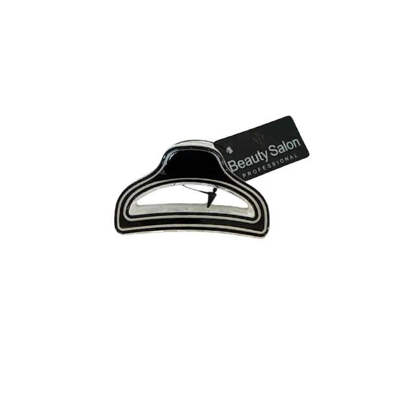 5207440010599BEAUTY SALON Κλάμερ Μαλλιών Διάφανο Μαύρο - Λευκό _beautyfree.gr