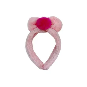 5207440009647BEAUTY SALON Στέκα Μαλλιών Γούνινη Με Φιόγκο Pon Pon_beautyfree.gr