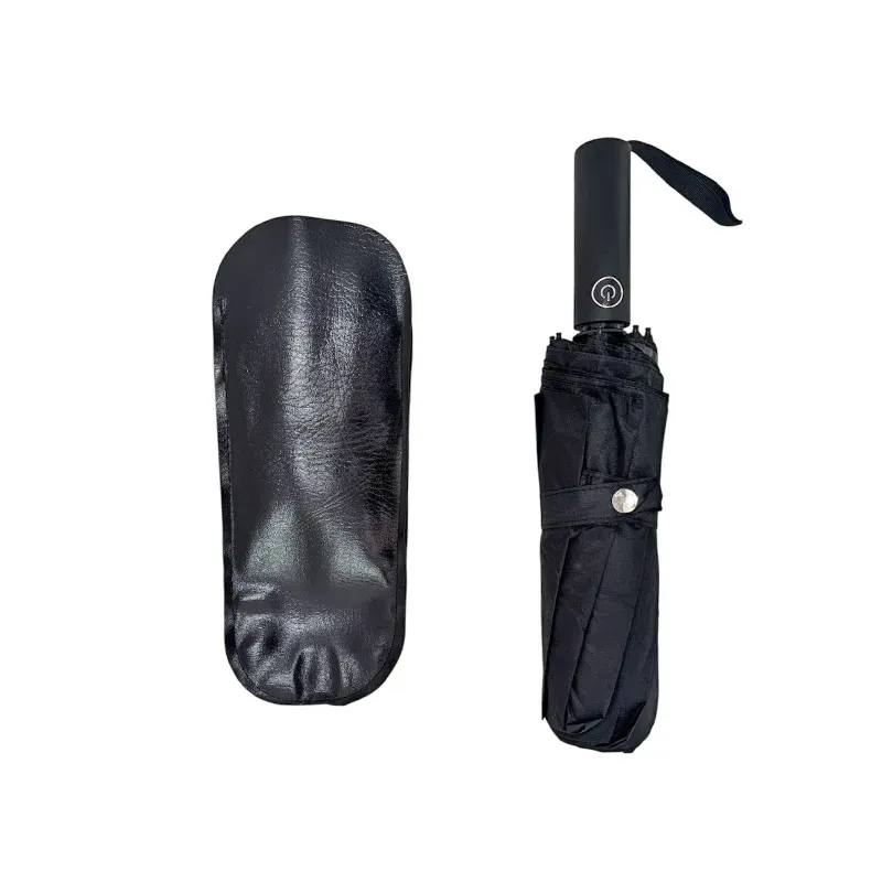 6947802330123REAL STAR UMBRELLA Αυτόματη Με Θήκη Δερματίνη _beautyfree.gr