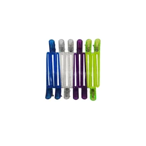 5207440013224BEAUTY SALON Πλαστικά Διάφανα Κλίπς Μαλλιών Κομμωτηρίου Σετ 12τμχ_beautyfree.gr