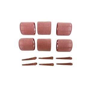 5207440013163BEAUTY SALON Ρόλεϊ Μαλλιών Με Κλίπς Σετ 6 τμχ_beautyfree.gr