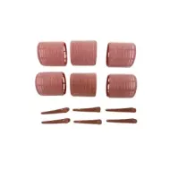 5207440013163BEAUTY SALON Ρόλεϊ Μαλλιών Με Κλίπς Σετ 6 τμχ_beautyfree.gr