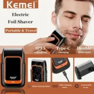 KEMEI Επαναφορτιζόμενη Ξυριστική Μηχανή με USB (KM-T375)