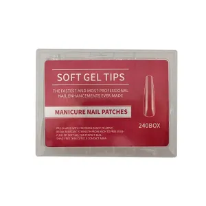 5207440012746BEAUTY SALON Ψεύτικα Νύχια σε Κασετίνα Διάφανα 240τμχ_beautyfree.gr