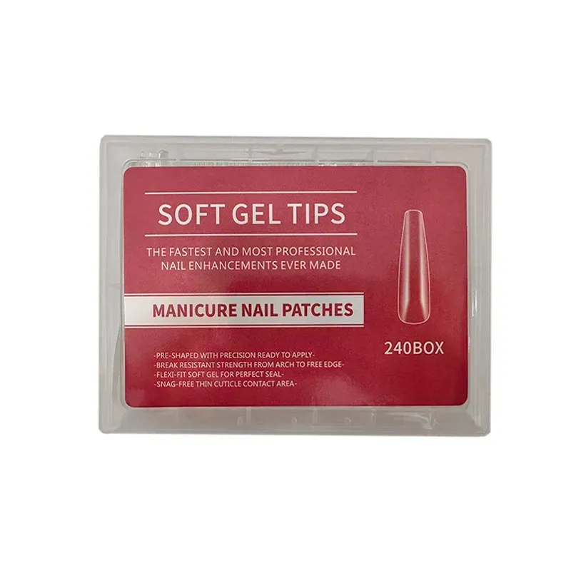 5207440012746BEAUTY SALON Ψεύτικα Νύχια σε Κασετίνα Διάφανα 240τμχ_beautyfree.gr