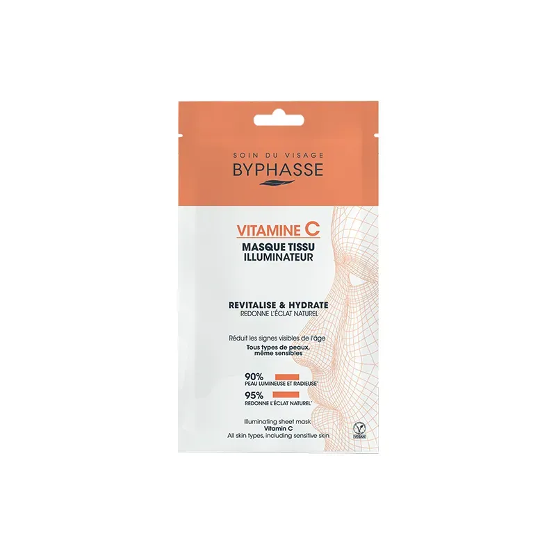 8436097096664BYPHASSE Illuminating Sheet Mask Vitamin C 18ml_beautyfree.gr