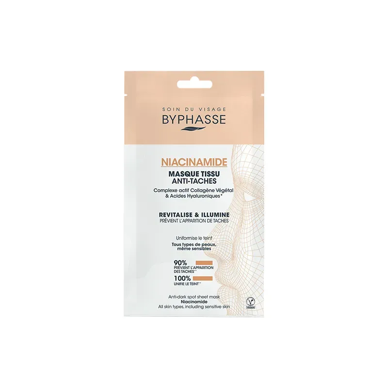 8436097096688BYPHASSE Anti-Dark Spots Sheet Mask Niacinamide 18ml_beautyfree.gr