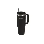 5205698804939MUST TEAM Μαυρο Ποτηρι Ανοξειδωτο Θερμος 1.200ml Με Καλαμακι 27x10x7.5cm_beautyfree.gr