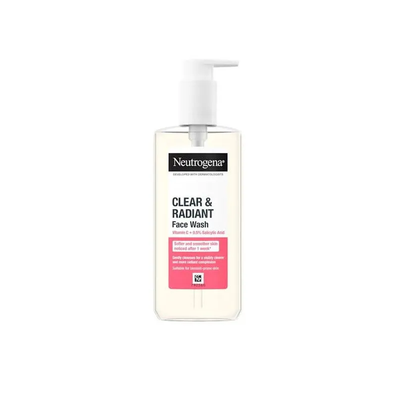 NEUTROGENA Neutrogena Clear & Radiant Face Wash Υγρό Καθαρισμού Προσώπου 200ml