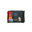 SEPTONA Dermasoft Daily Clean Wipes Προσώπου & Ματιών Active Charcoal 2x20τμχ