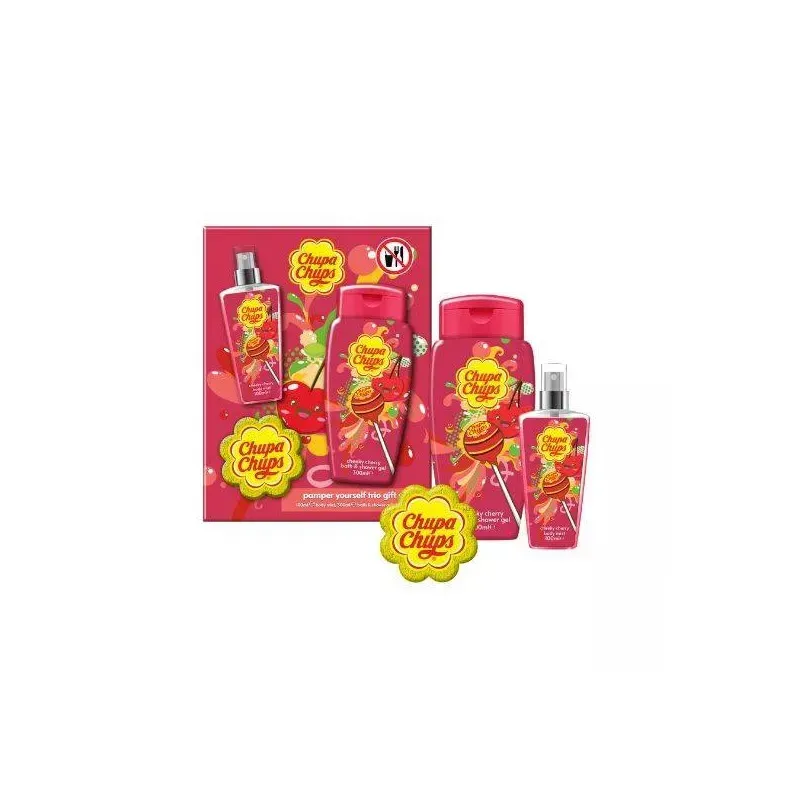 5013692272964CHUPA CHUPS Gift Set 3τμχ Shower Gel 300ml , Body Mist 100ml & Σφουγγάρι Σώματος_beautyfree.gr