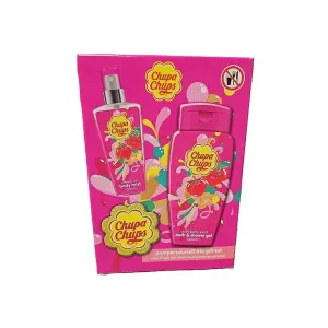 5013692276412CHUPA CHUPS Gift Set Strawberry 3τμχ - Shower Gel 300ml, Body Mist 10ml & Sponge_beautyfree.gr
