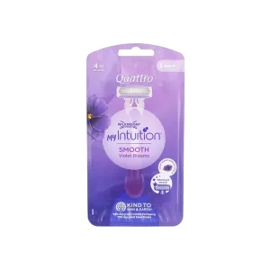 4027800442508WILKINSON My Intuition Smooth Violet Blooms Razor for Women 3pcs_beautyfree.gr