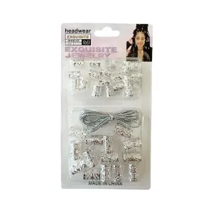 5207440010933BEAUTY SALON Διακοσμητικά Αξεσουάρ Μαλλιών Ασημί_beautyfree.gr
