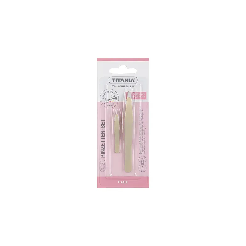 4008576395670TITANIA Τριχολαβιδα Σετ-2 9.5cm & 5cm 1072/Go B_beautyfree.gr