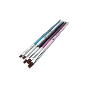 6943108400508GLOBAL NAIL Πινέλα Νυχιών Για Gel – Acrygel Σετ 5 Τεμαχίων_beautyfree.gr