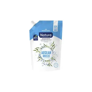 5201109001805PAPOUTSANIS Κρεμοσάπουνο Natura Aegean Breeze Refill 750ml_beautyfree.gr
