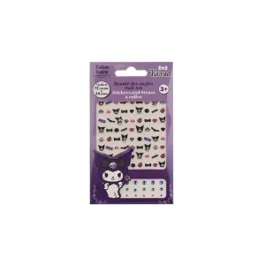 3661075365776HELLO KITTY Card Set 72 Nail Stickers & 24 Strass_beautyfree.gr