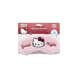 3661075397517HELLO KITTY Plush Mask Satin Night Travel_beautyfree.gr