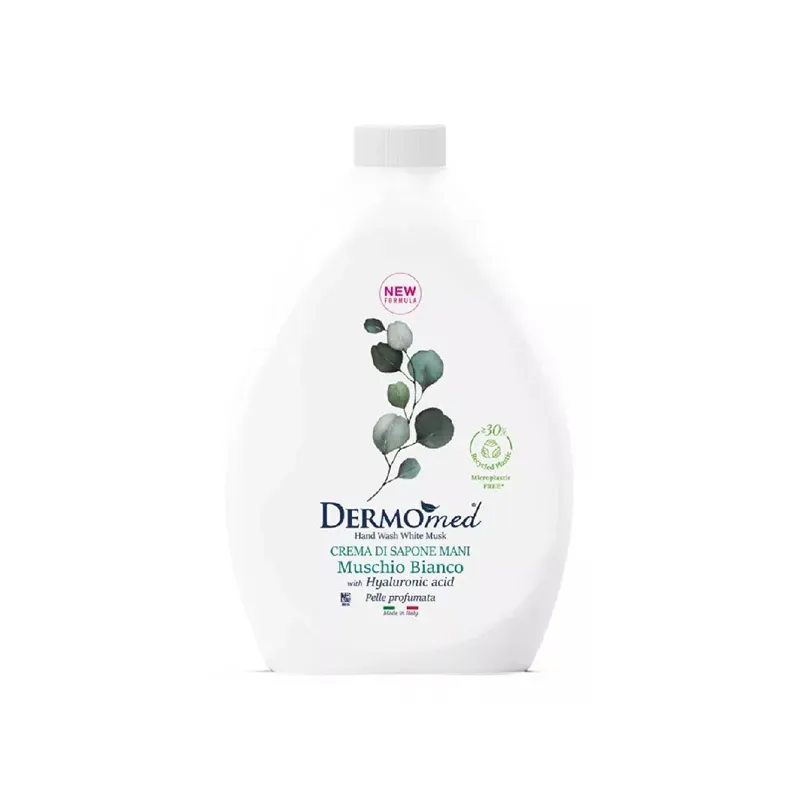 8054633831229DERMOMED Κρεμοσάπουνο Ανταλλακτικό Musk 1l_beautyfree.gr