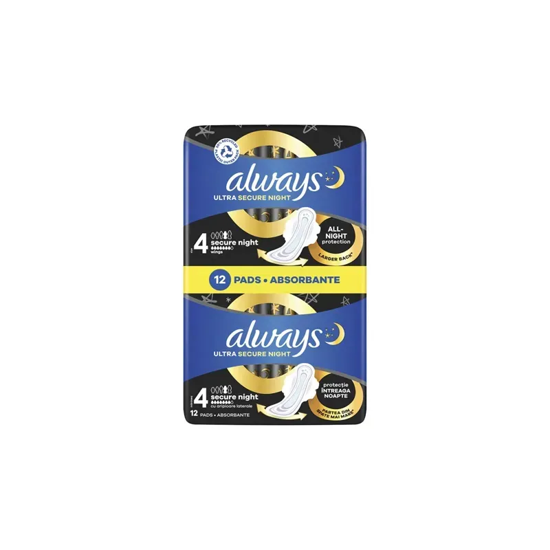 4015400612469ALWAYS Σερβιέτες Ultra Secure Night 12τμχ_beautyfree.gr 4015400612469ALWAYS Σερβιέτες Ultra Secure Night 12τμχ_beautyfree.gr