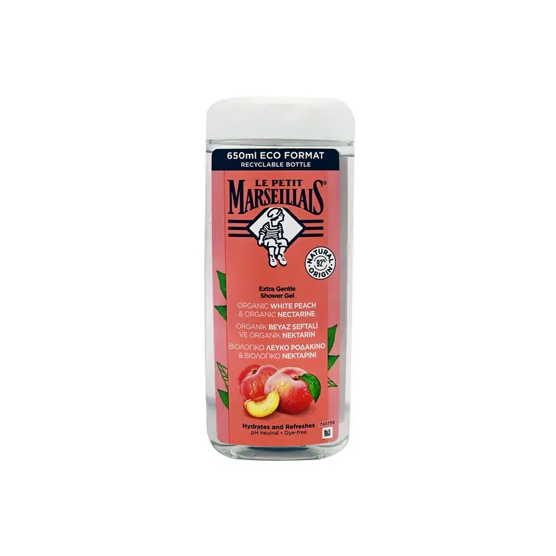 3574661714738LE PETIT MARSEILLAIS Αφρόλουτρο με Ροδάκινο & Νεκταρίνι 650ml_beautyfree.gr