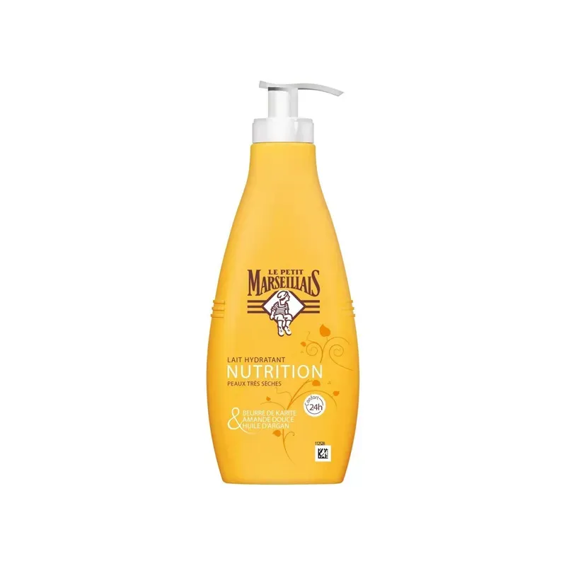 3574661848426LE PETIT MARSEILLAIS Nutrition Γαλάκτωμα Σώματος Αργκάν/Καριτέ/Αμύγδαλο 250ml_beautyfree.gr