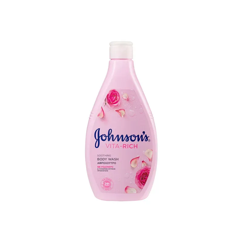 3574661657295JOHNSON'S Vita-Rich Αφρόλουτρο Rose Water με Ροδόνερο 400ml_beautyfree.gr 3574661657295JOHNSON'S Vita-Rich Αφρόλουτρο Rose Water με Ροδόνερο 400ml_beautyfree.gr