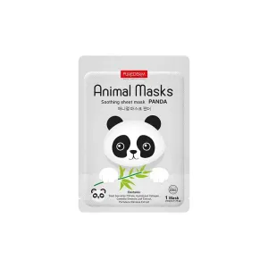 8809411189500PUREDERM Animal Mask Panda 21 ml_beautyfree.gr