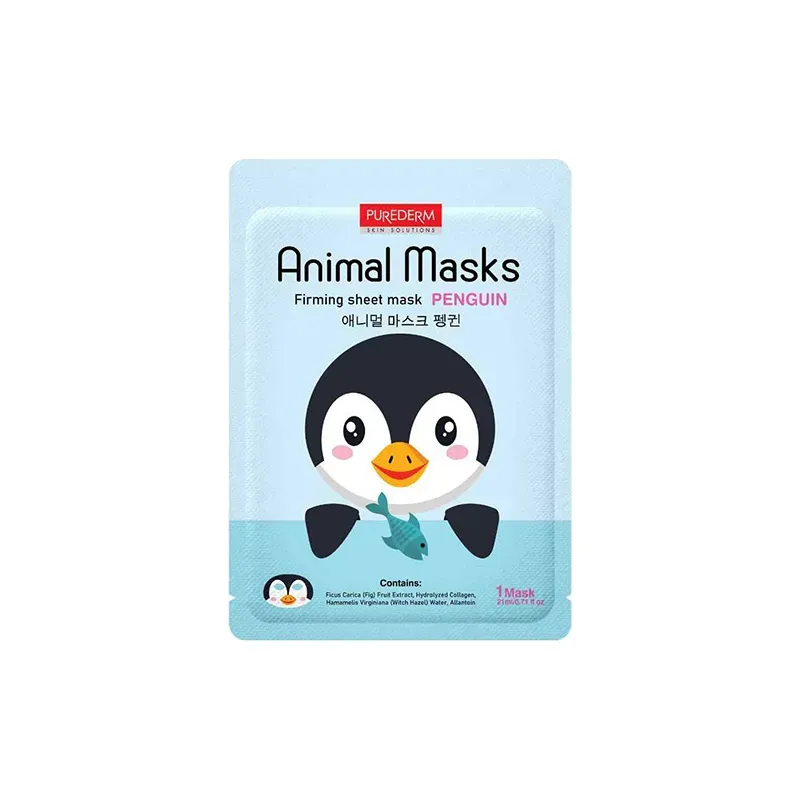 5907614673901PUREDERM Animal Mask Penguin 21 ml_beautyfree.gr