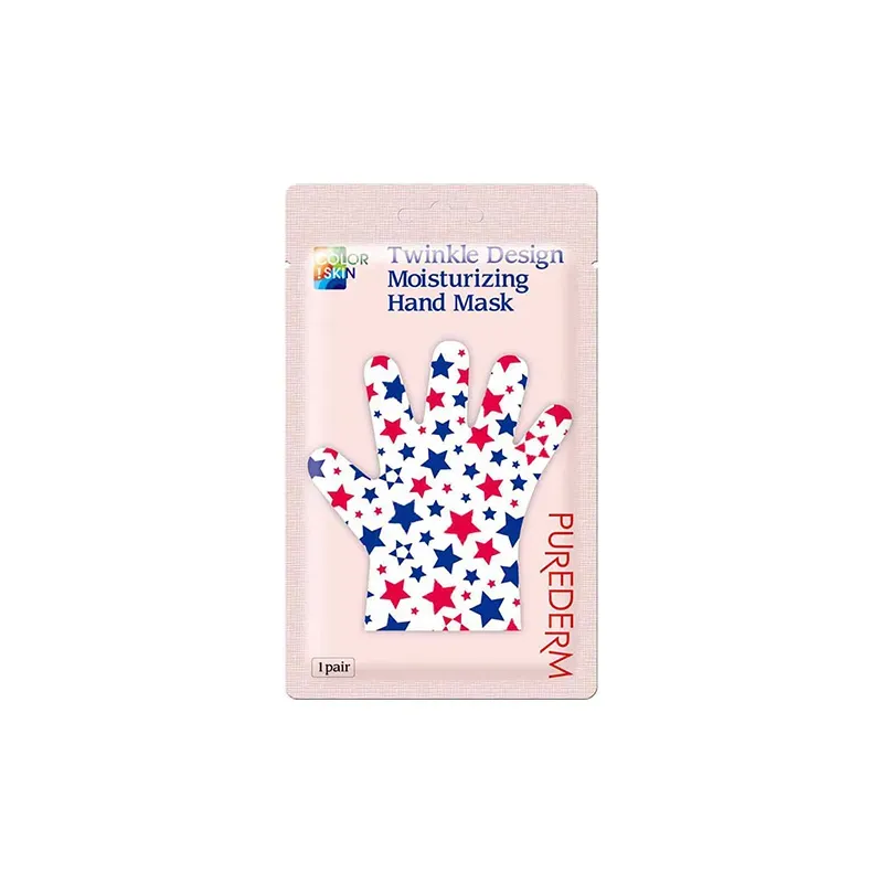 8809541190384PUREDERM Color!Skin Twinkle Design Moisturizing Hand Mask 1 Pair_beautyfree.gr