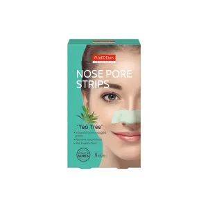 8809052586560PUREDERM Nose Pore Strips Tea Tree 6 Pcs_beautyfree.gr