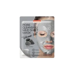 8809738320082PUREDERM Pore Cleansing Mud Sheet Mask Volcanic Ash 15gr_beautyfree.gr