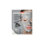 8809738320082PUREDERM Pore Cleansing Mud Sheet Mask Volcanic Ash 15gr_beautyfree.gr